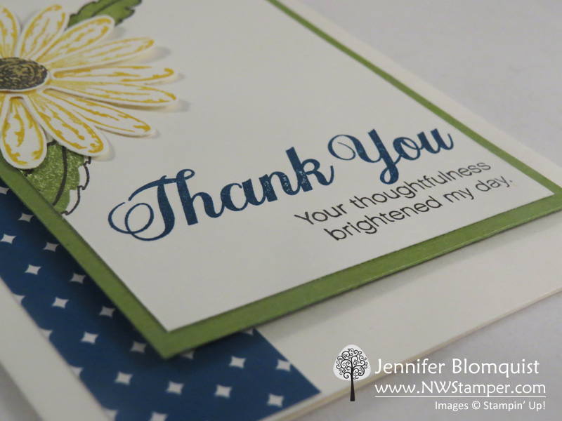 Daisy Delight Sneak Peek Thank You Card – Northwest Stamper