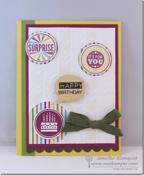 A Hodge-Podge Birthday Card with Amazing Birthday – Northwest Stamper